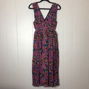 NWOT ModCloth floral pleated dress